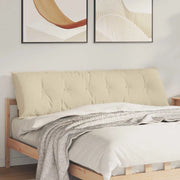 Cuscino per Schiena Crema 180 x 19 x 50 cm Tessuto