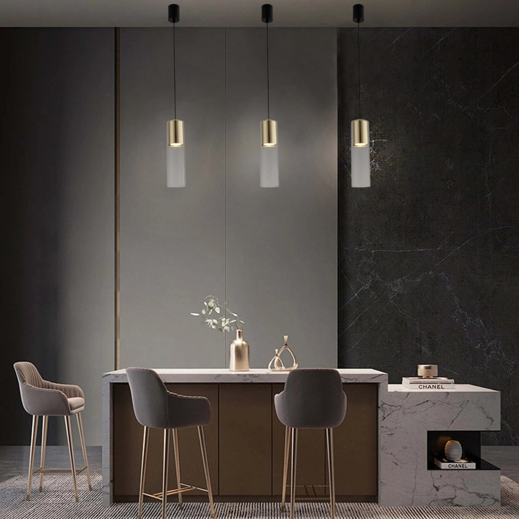 Lampada a sospensione Manacor GU10 oro vetro Light Prestige