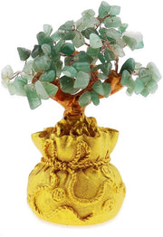 Decorazione Feng Shui in Cristallo e Resina - 18x8 cm - Scultura di Buon Fortuna a Mano Fatta