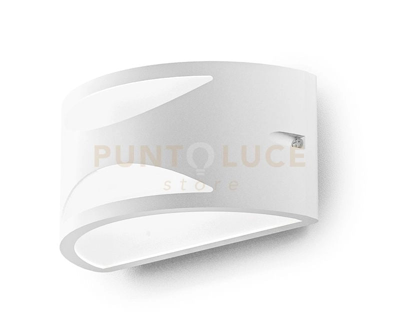GES1040- APPLIQUE 1 LUCE IN ALLUMINIO ATTACCO E27 COLORE BIANCO