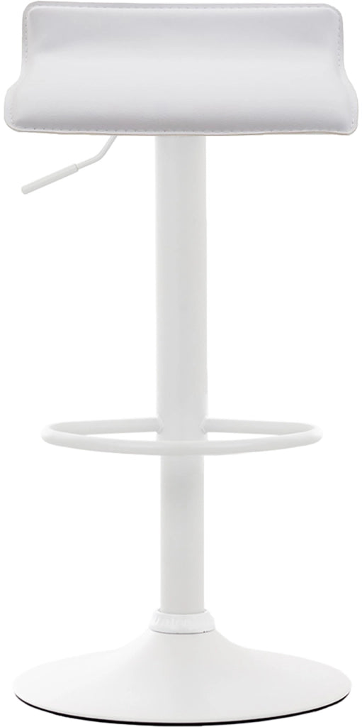 Sgabello Dyn V2 in similpelle bianco,bianco