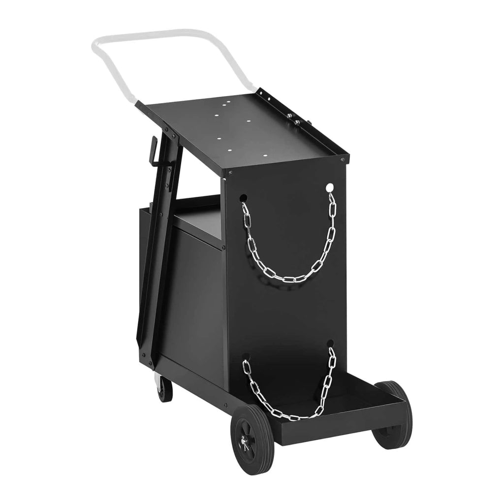 Carrello per saldatura a 3 scomparti 75 kg nero 14_0006824