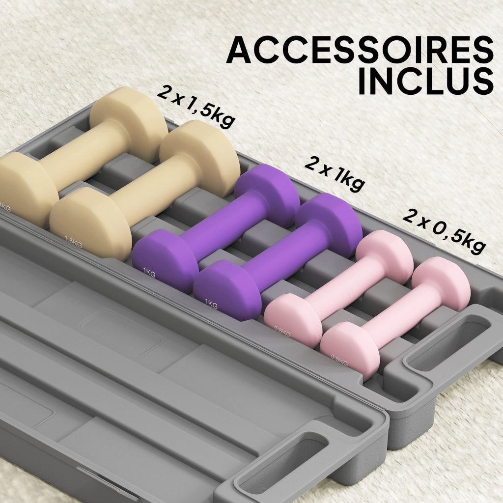 Set Halt¨¨res Multicolore 6 kg con Custodia ¨C zephmum ¨C 6 Halt¨¨res 0.5kg, 1kg, 1.5kg