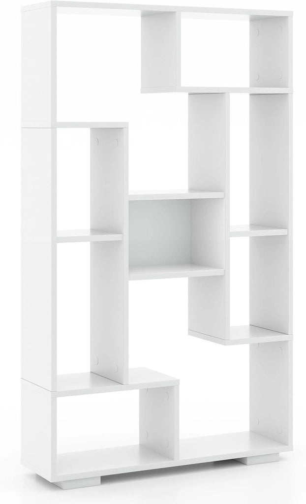 Libreria Indipendente 70 x 20 x 120 cm, con Dispositivi Anti-Ribaltamento, Scaffale in Legno per Soggiorno, Studio e Ufficio (Nero)