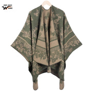 Sciarpa con stampa a farfalle in stile retr¨°