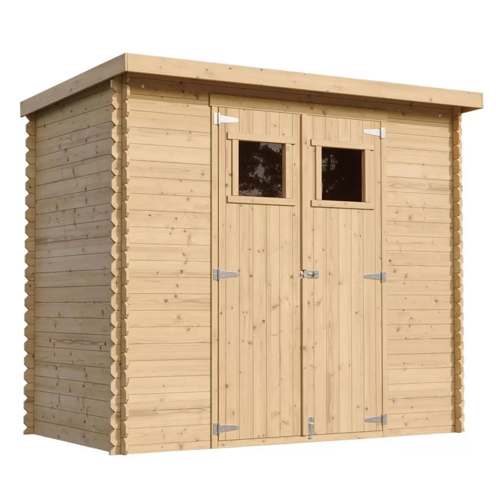 TIMBELA M310 Casetta da Giardino in Legno per Esterni 239x142xA200 cm/2.6m2