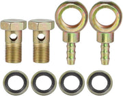 Adattatore di Fissaggio a Banjo M16x1.5 - Set da 2 - Duraturo - Colori Bronzo - Adatto per Sistemi di Frenatura - Accessori per Auto