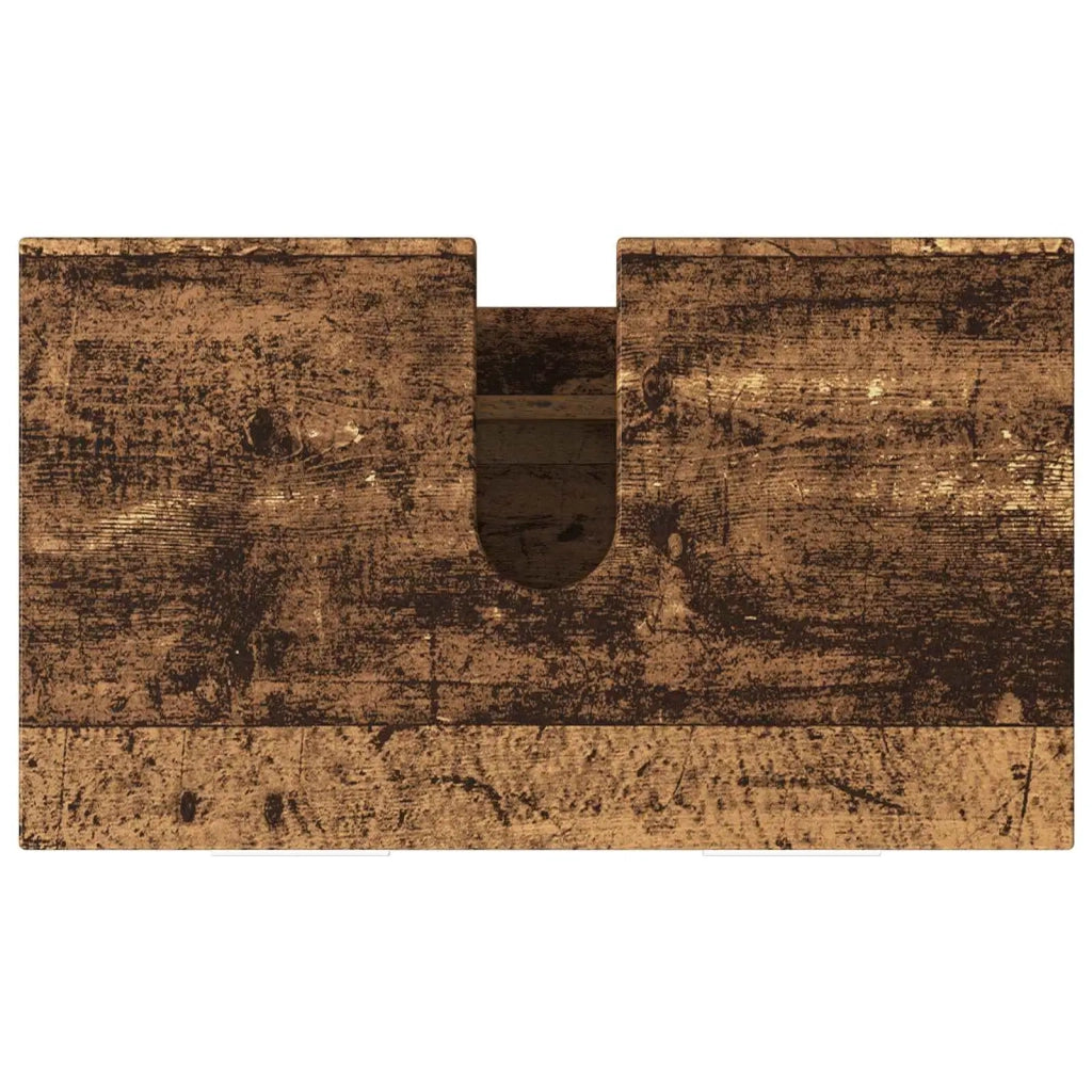 Mobiletto da bagno Legno antico 60 x 35 x 60 cm