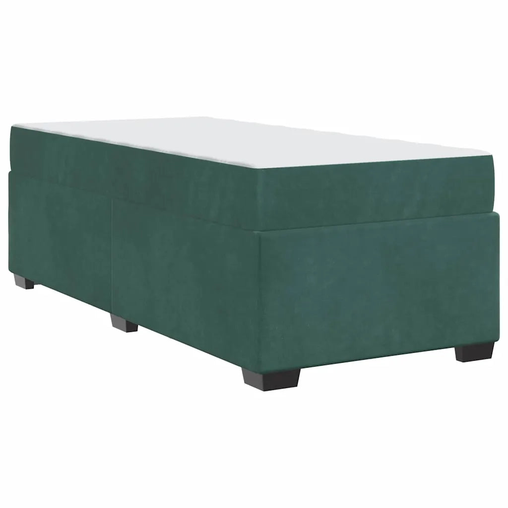 Struttura del letto Verde Scuro 90 x 200 cm Tessuto