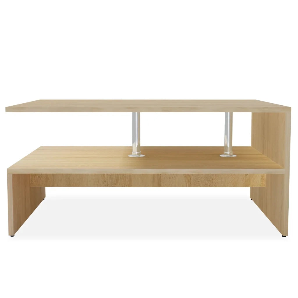 Tavolino da CaffÃ¨ in Truciolato 90x59x42 cm Quercia  cod mxl 8726
