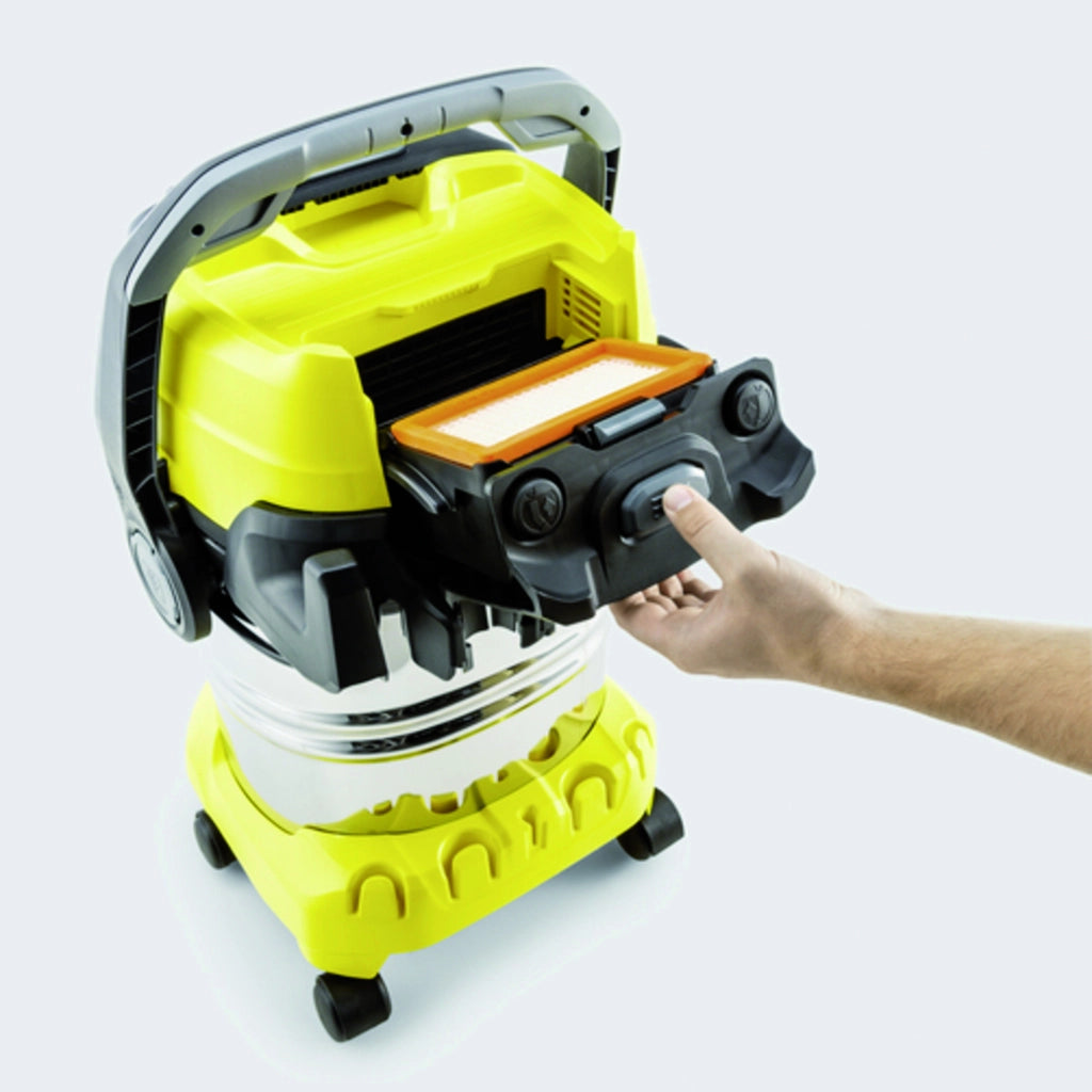 Karcher BIDONE ASPIRA SOLIDI-LIQUIDI WD 5 S V-30/5/22 CORPO ACCIAIO INOX 1.100 W lt. 30