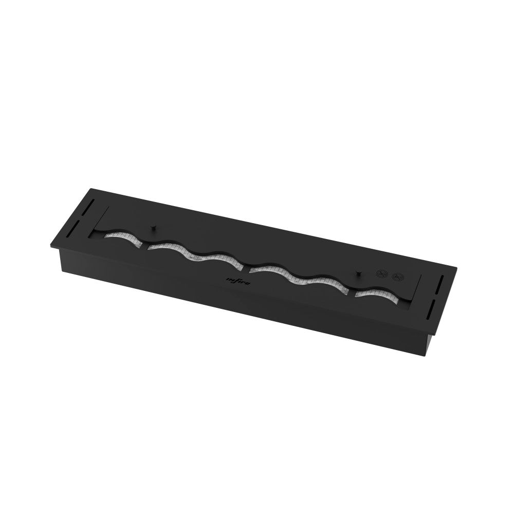 Bruciatore Inserto a Bioetanolo 80cm in Inox nero da incasso da 3 lt