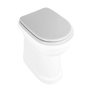 Copriwater per wc anziani in MDF bianco con cerniere regolabili