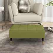 Poggiapiedi Verde Chiaro 78x56x32 cm in Velluto 337815