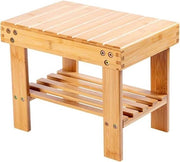 Scaffale per bambini - Scaffale in legno di bambù con ripiano di archiviazione - Portatile e antiscivolo - Cucina bagno camera da letto