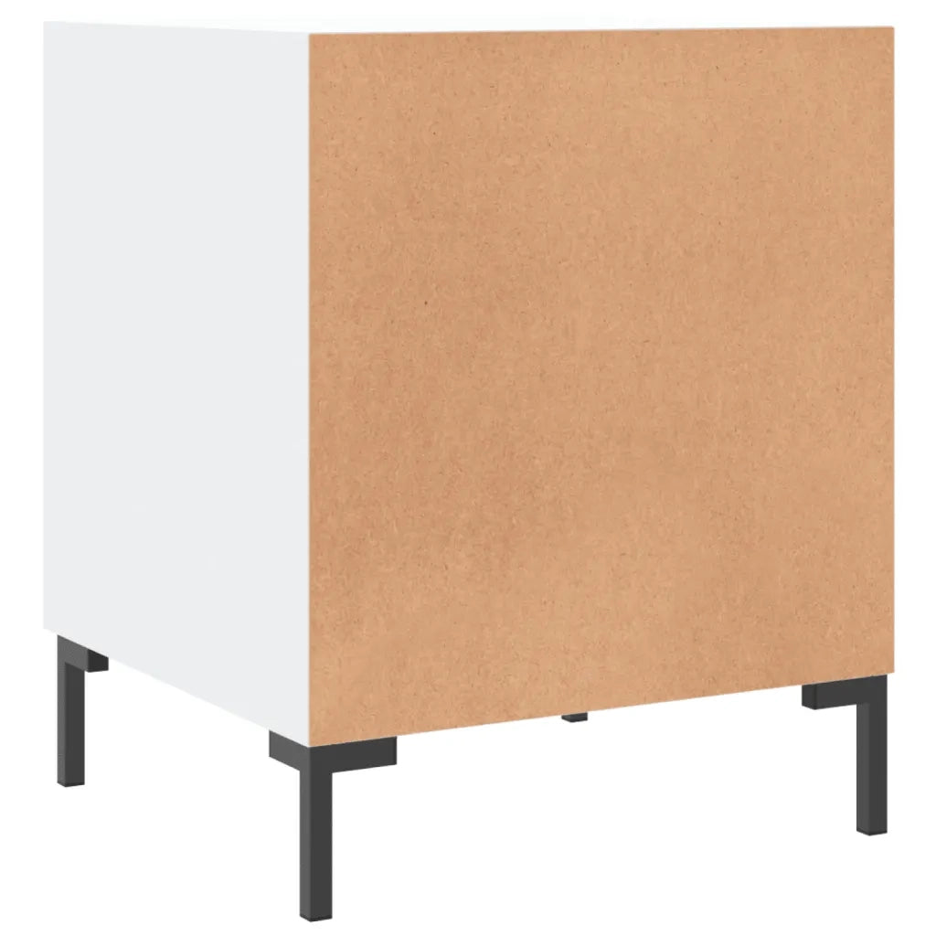 Comodini 2 pz-Set di 2 Tavolino da notte Bianchi 40x40x50 cm in Legno Multistrato 769671
