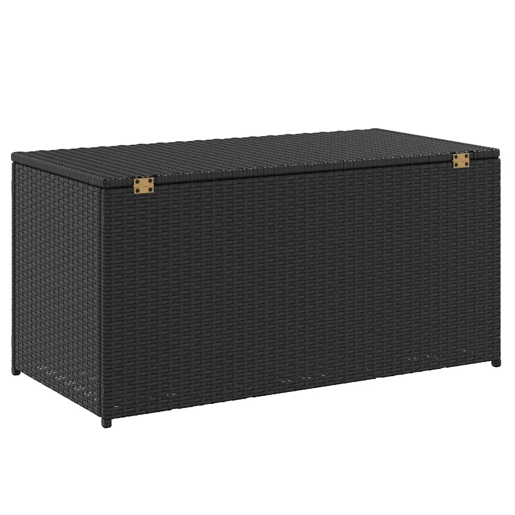 Baule da Giardino in Polyrattan 100x50x50 cm Nero CFW6705831