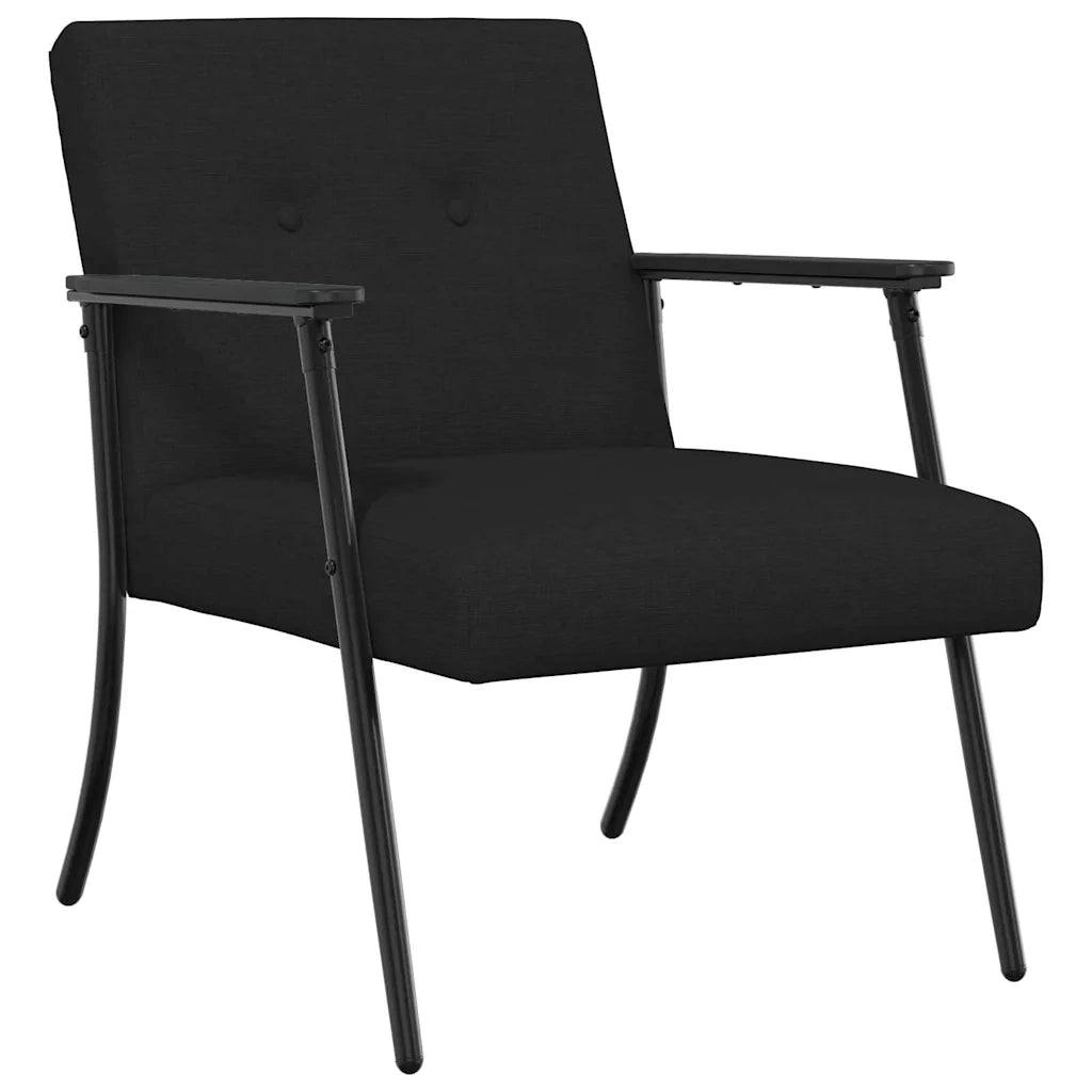 Divano Sedia-Poltrona-Poltroncina Nero Tessuto 672680