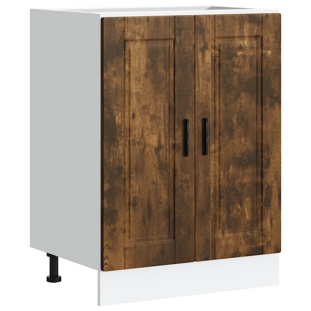 Base da Cucina Porto Rovere Fumo in Legno Multistrato
