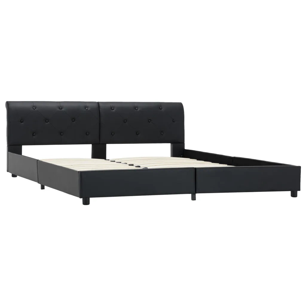 Giroletto Nero in Similpelle 160x200 cm cod mxl 59623
