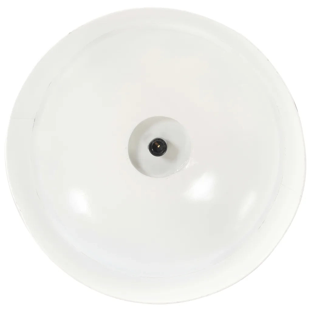 Lampada a Sospensione Industriale 58 cm Bianca E27 320832