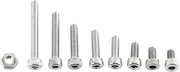 Assortimento Viti M2.5 x 4/5/6/8/10/12/16/20mm in Acciaio Inox A2 - 300 Pezzi - Viti a 6 Viti - Testa a Sfera .