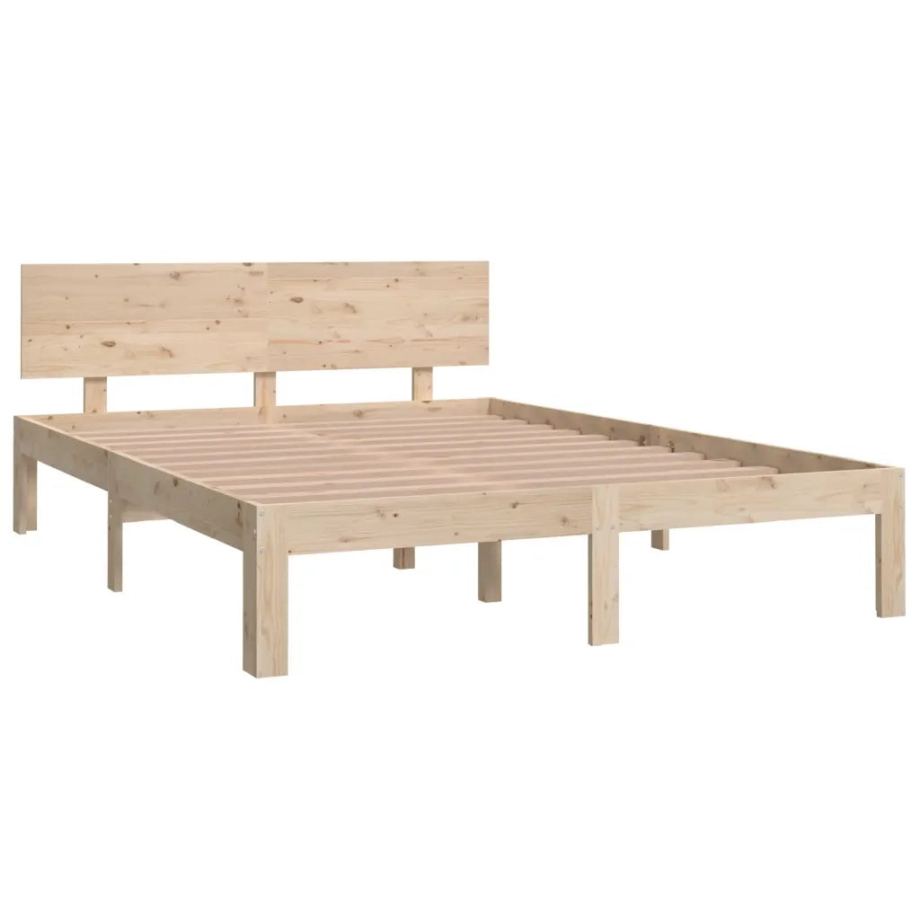 Giroletto-Struttura Letto in Legno Massello 135x190 cm Double 384981
