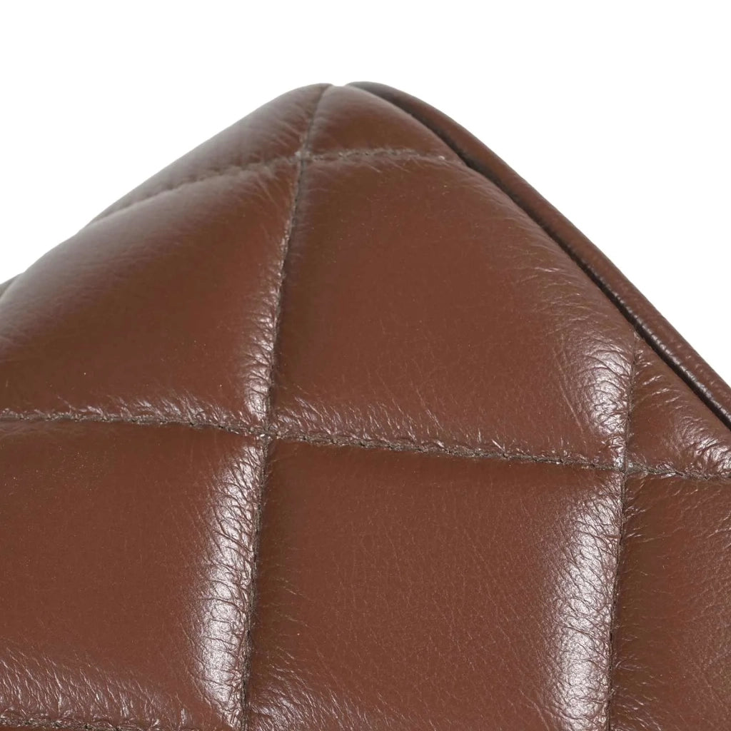 panchina 40 x 30 x 45 cm Pelle Vera Marrone diamante 42042099