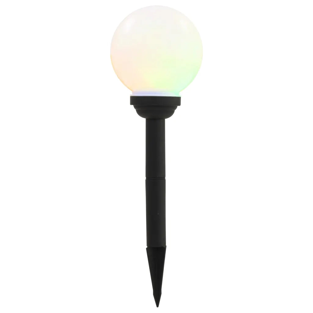 Lampade Solari da Esterni Sferiche 4 pz LED RGB 15cm CFW9895156