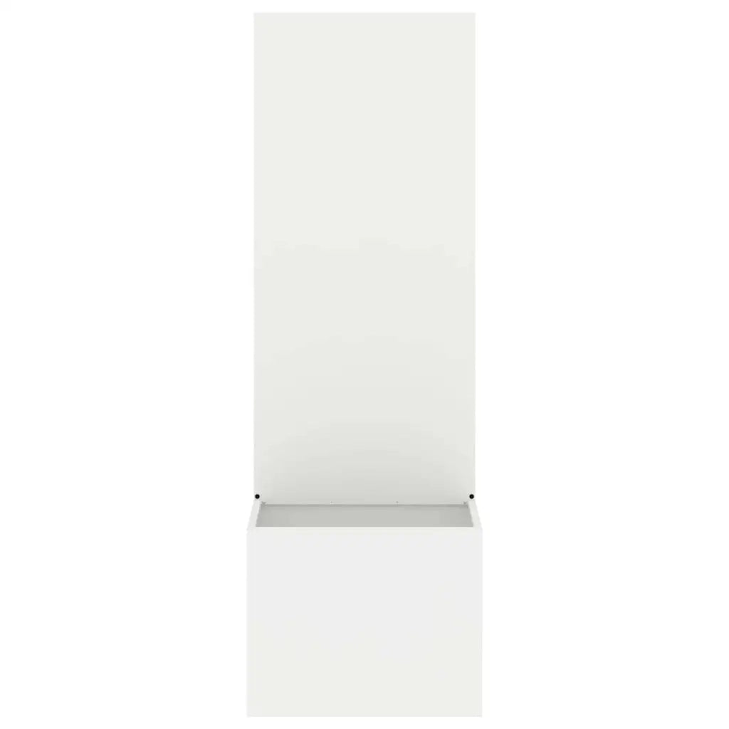 vidaXL Vaso da Giardino con Pannello Decorativo Bianco 50 x 140 cm