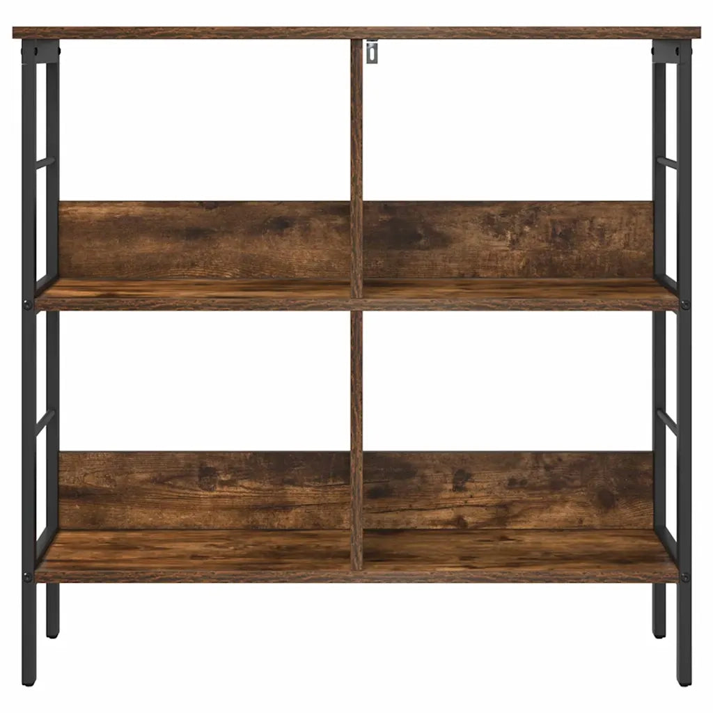 Libreria-Scaffale per Libri-Mobile di Stoccaggio Rovere fum¨¦ 82 x 32 x 79 cm Legno multistrato