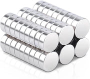 Magneti Neodymium - Peso 1,5g - Forza 0,6N - Ideali per Progetti Creativi - Argento - Mini Magneti - Perfetti per Frigorifero e Tavolo -
