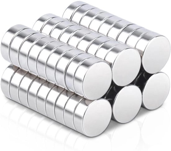 Magneti Neodymium - Peso 1,5g - Forza 0,6N - Ideali per Progetti Creativi - Argento - Mini Magneti - Perfetti per Frigorifero e Tavolo -