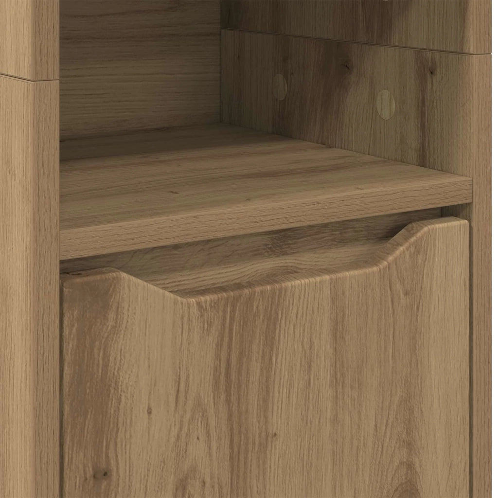 Mobile da Bagno con porta Rovere artigianale 30,5 x 30 x 195 cm 888766