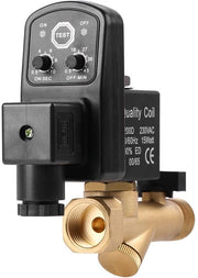 Pompa di Scarico Digitale Integrata - Flessibile G1/2 - Materiale in Ottone - Funzionamento Automatico - Intervallo 0,5-45 min - Pressione 0-1,6 Mpa - Valvola di Regolamento