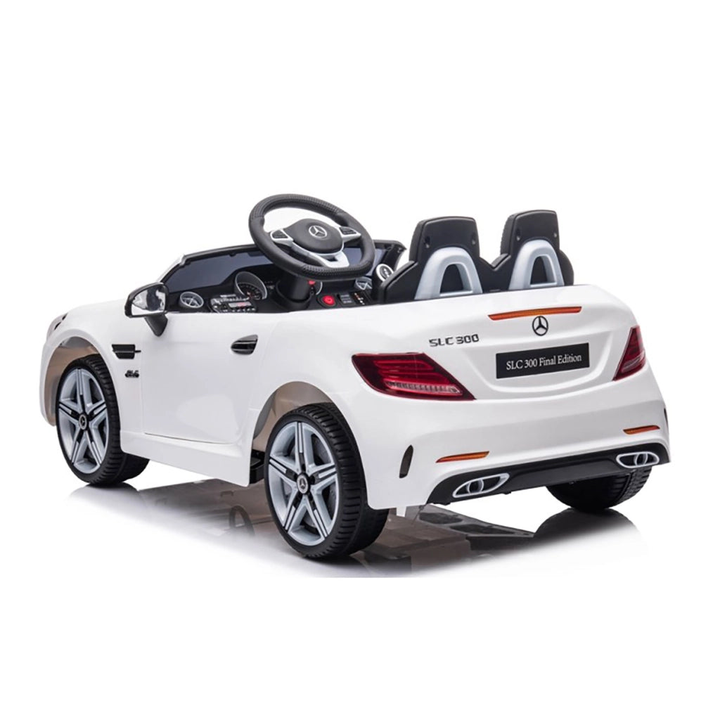 Macchina Elettrica per Bambini Licenza Ufficiale Mercedes SLC 300 "Final Edition" 10,8V 3,1Ah Bianco