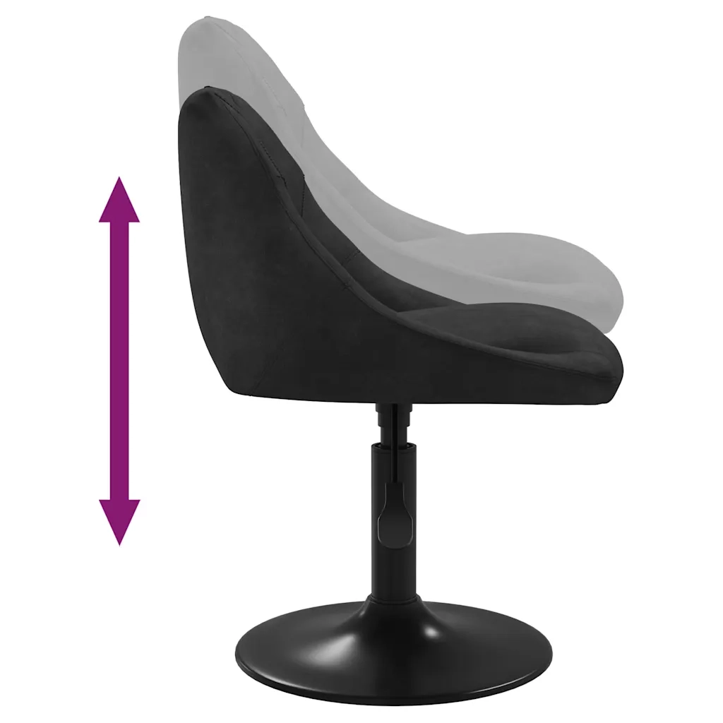 Sedia da Pranzo Nera in Velluto cod mxl 55101