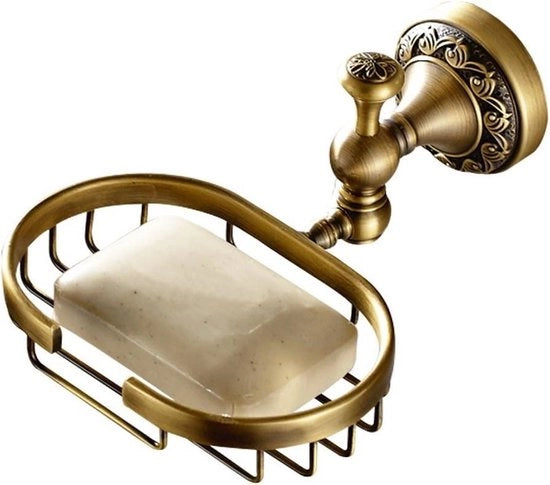 Sostituto di Sapone in Bronzo Ossidato da Parete con Stile Vintage