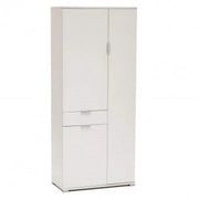 Armadio con 3 Ante e 1 Cassetto Bianco, cm 75x38x174