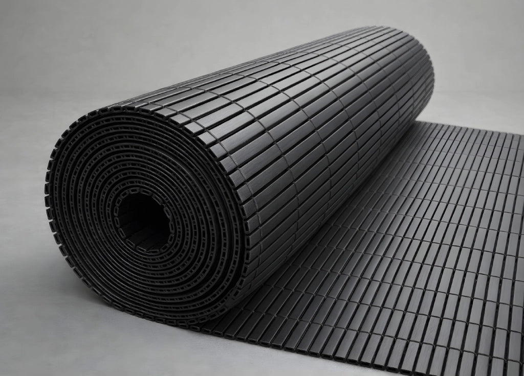 Rotolo Arella PVC Rete Recinzione Listelle Frangivista Da Esterno - 100x500 - Antracite