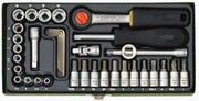 1pz proxxon 23080 chiavi a bussola 1/4 36 pz cod:ferx.30305