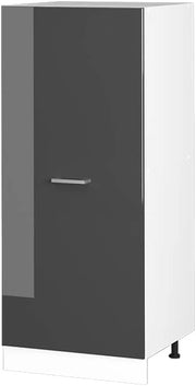 Dispensa universale R-Line, Antracite lucido, 60 cm con anta grande, per la conservazione di utensili domestici e scorte