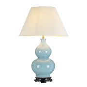 Lampada da tavolo in ceramica azzurra Harbin E27 60W