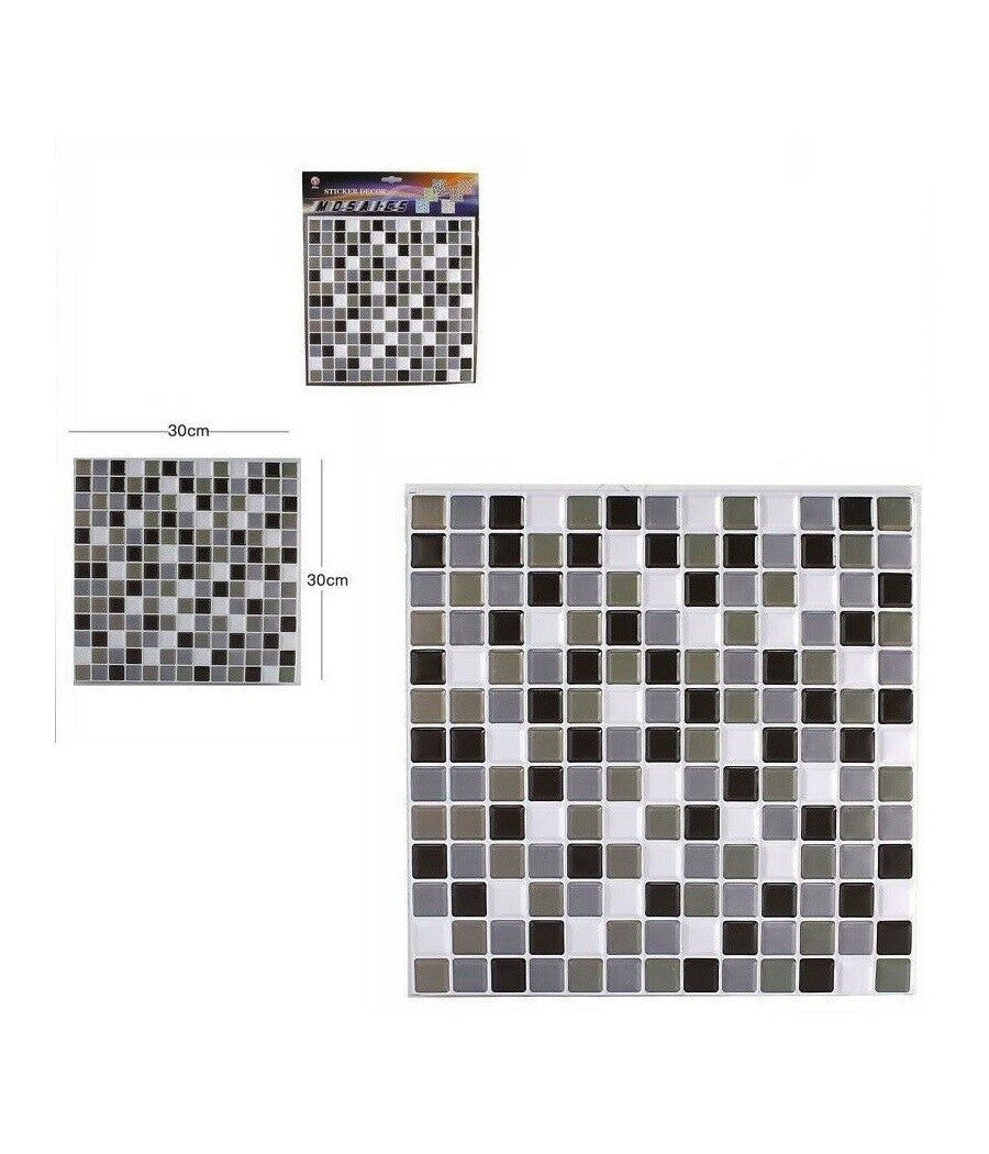 3d Piastrella Mattonella Adesivo Da Parete Muro Pannello 30x30cm 64390         