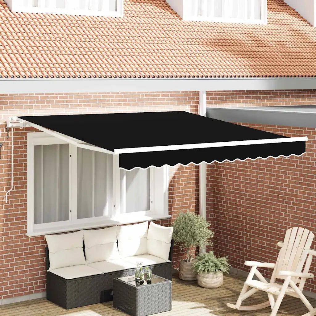 Tettuccio Elettrico Retrattile Nero 300 x 250 cm CFW8627672