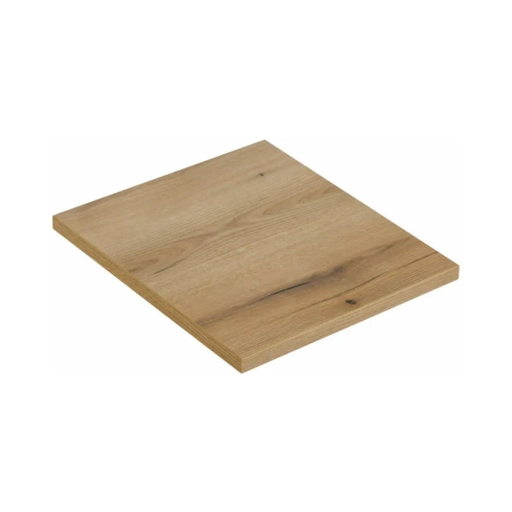 Set da bagno VANO cachemire e quercia 50cm: mobile sottolavabo con cassetti scanalati verticalmente + piano per lavabo