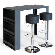 Vicco Tavolo bar con sgabelli Antracite 57 x 117 cm con 2 sgabelli da bar