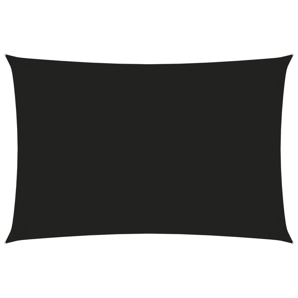 Vela ombreggiante/ombrellone rettangolare in tessuto Oxford 2 x 4,5 m nero 02_0009623