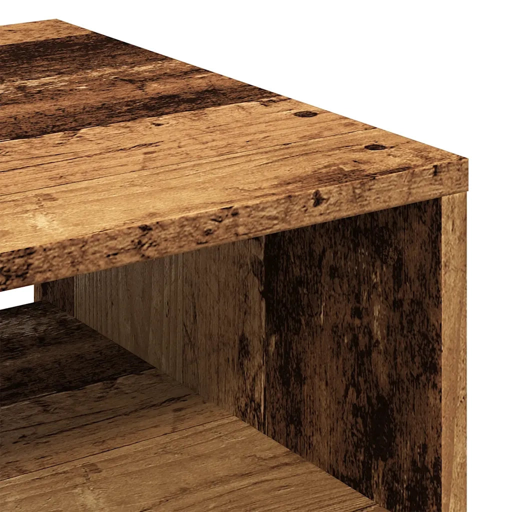 Tavolino da Salotto Legno Antico 40x40x43 cm Legno Multistrato