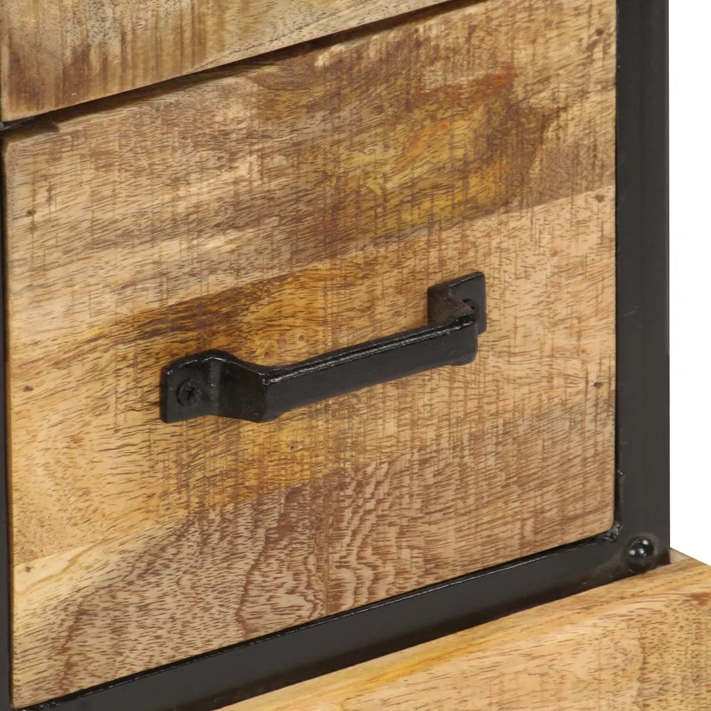 Credenza | Madia | Buffet da pranzo | Armadio da pranzo 60x30x75 cm in Legno Massello di Mango
